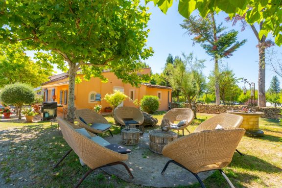 Salon de jardin privé